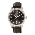 Pedre Men's Tacoma Black Strap watch with Black Dial